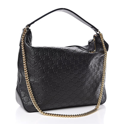 Gucci Guccissima Signature Large Linea A Hobo Black 3 of 10