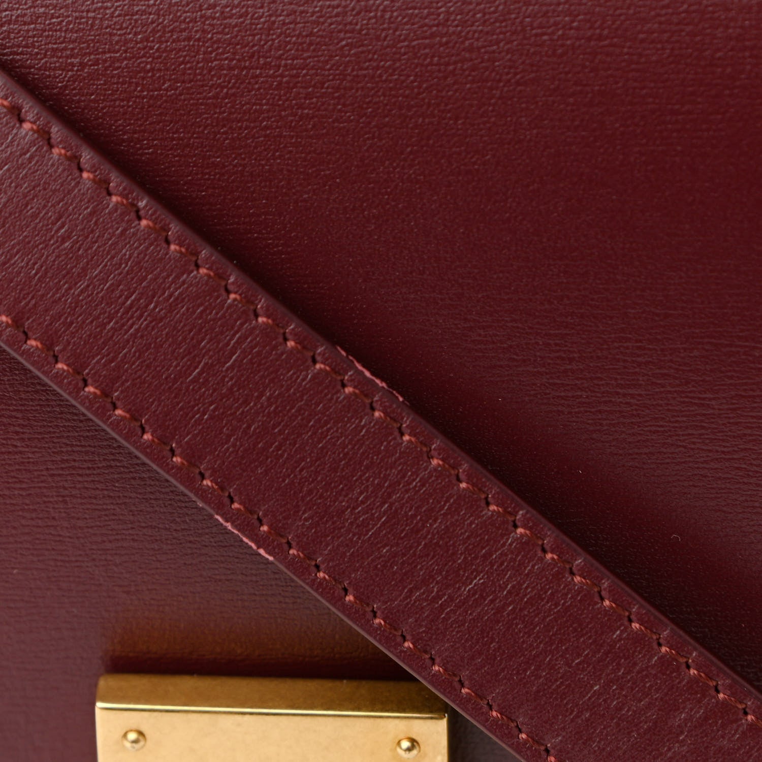 Celine Box Calfskin Medium Classic Box Flap Bag Burgundy 16 of 16