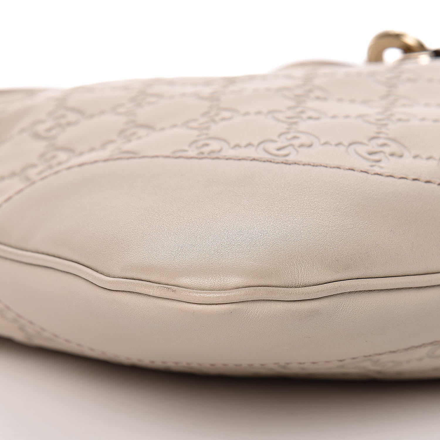 Gucci Guccissima Medium Jackie O Bouvier Hobo Off White 6 of 11