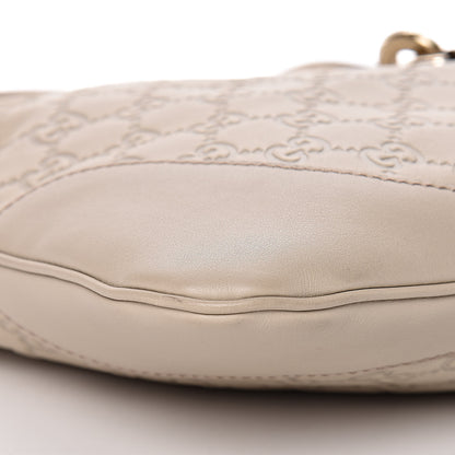 Gucci Guccissima Medium Jackie O Bouvier Hobo Off White 6 of 11