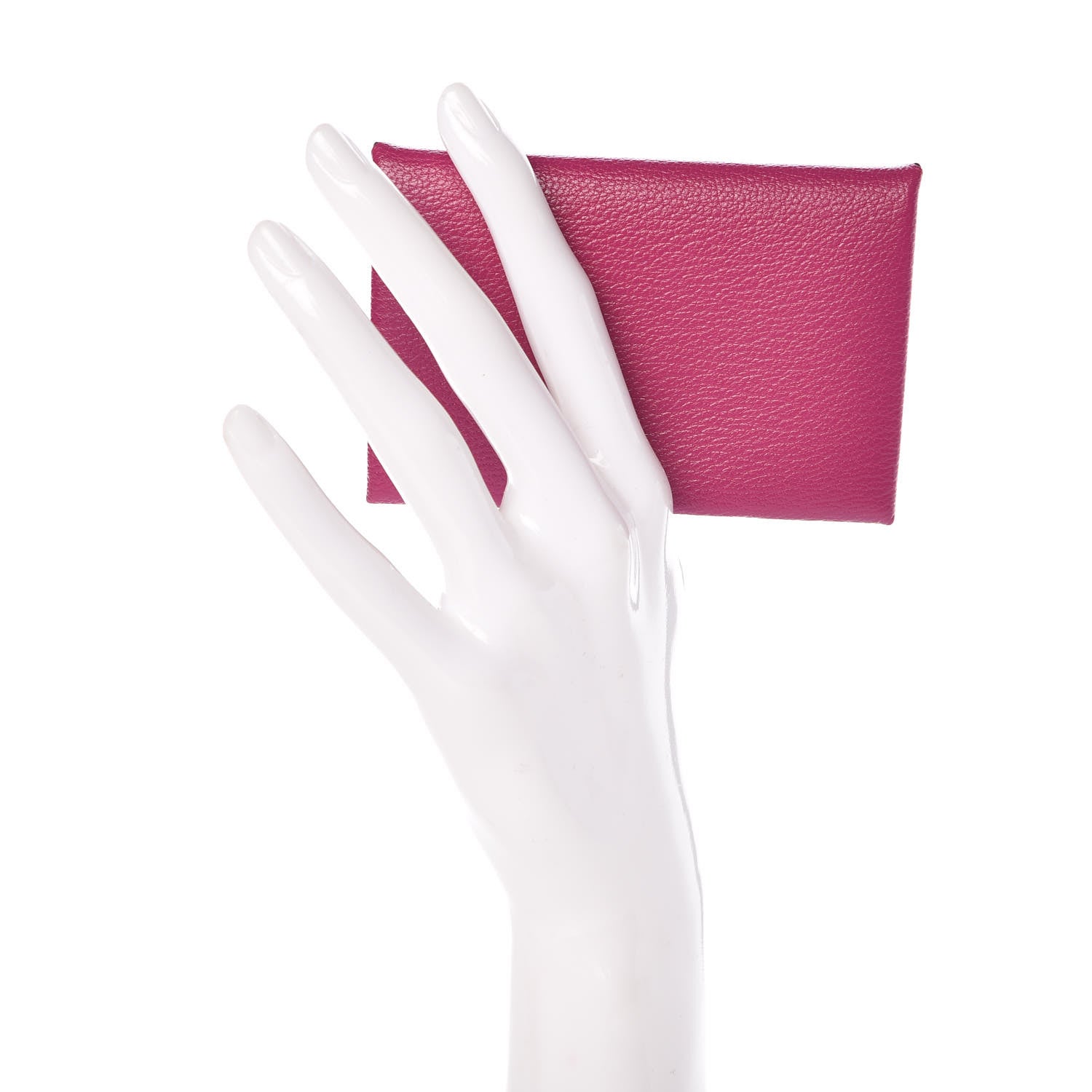 Hermes Chevre Mysore Calvi Card Case Rose Pourpre 2 of 9
