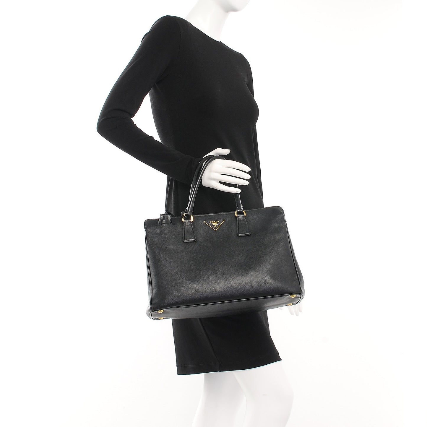 Saffiano Lux Tote Nero Black