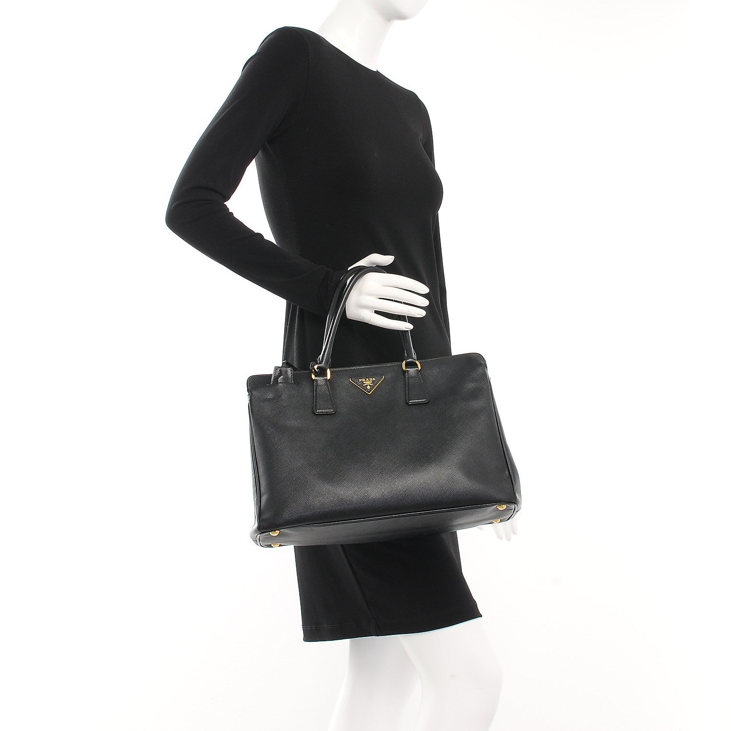 Prada Saffiano Lux Tote Nero Black 3 of 22