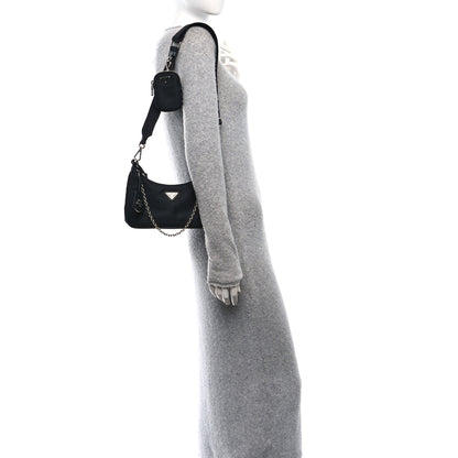Prada Nylon Re-Edition 2005 Shoulder Bag Black 2 of 11