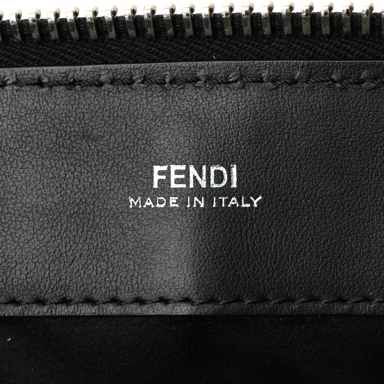 Fendi Vitello Baltico Dolce DotCom Satchel Black 6 of 11