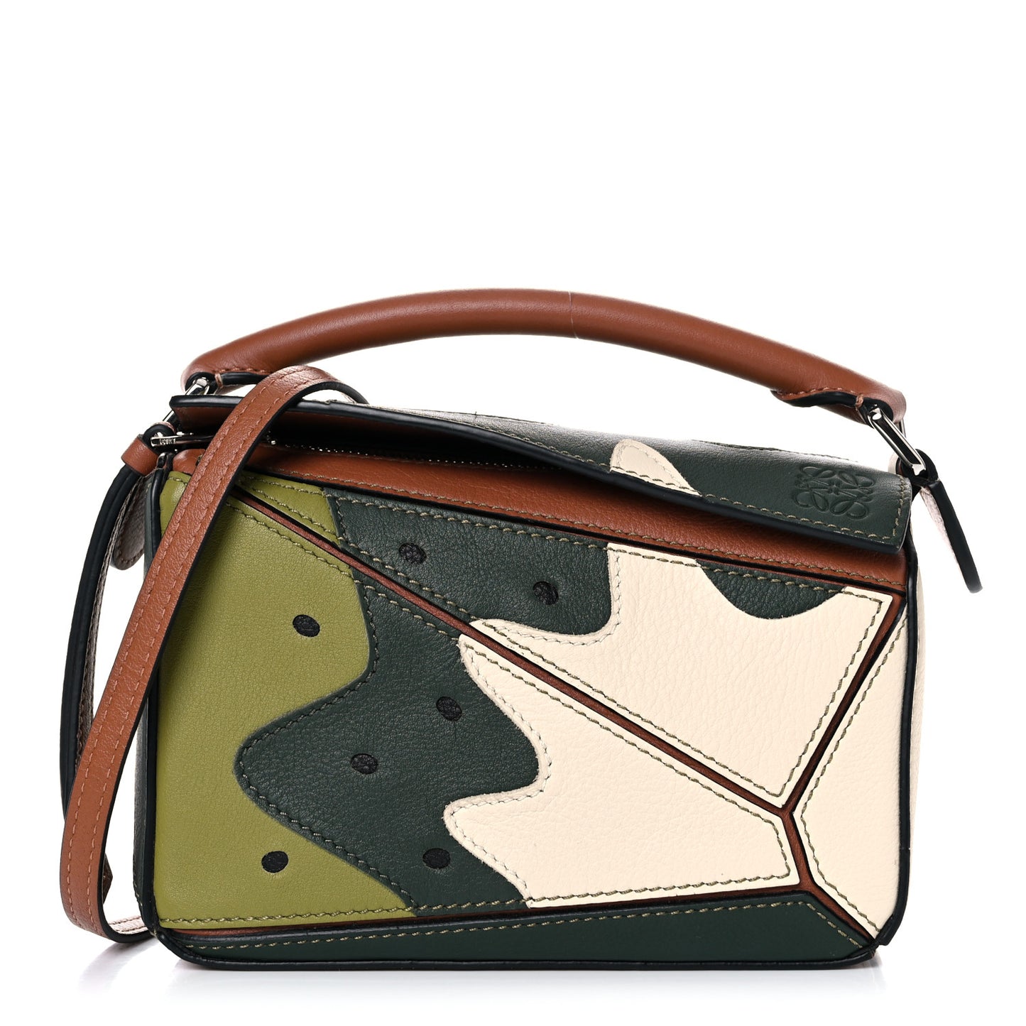 Calfskin Mini Puzzle Bag Kiwi