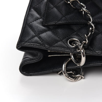 Chanel Caviar Quilted Grand Shopping Tote GST Black 14 of 16