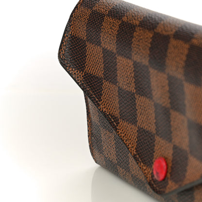 Louis Vuitton Damier Ebene Josephine Wallet Red 20 of 23