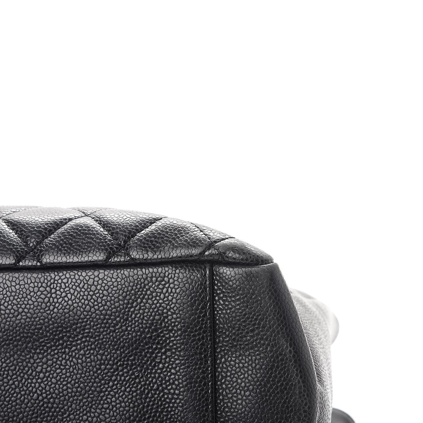 Caviar Quilted Grand Shopping Tote GST Black