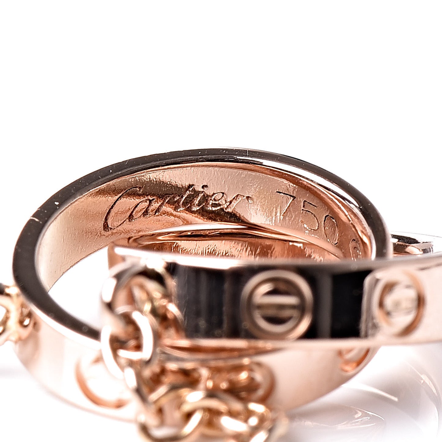 18K Pink Gold Interlocking LOVE Bracelet