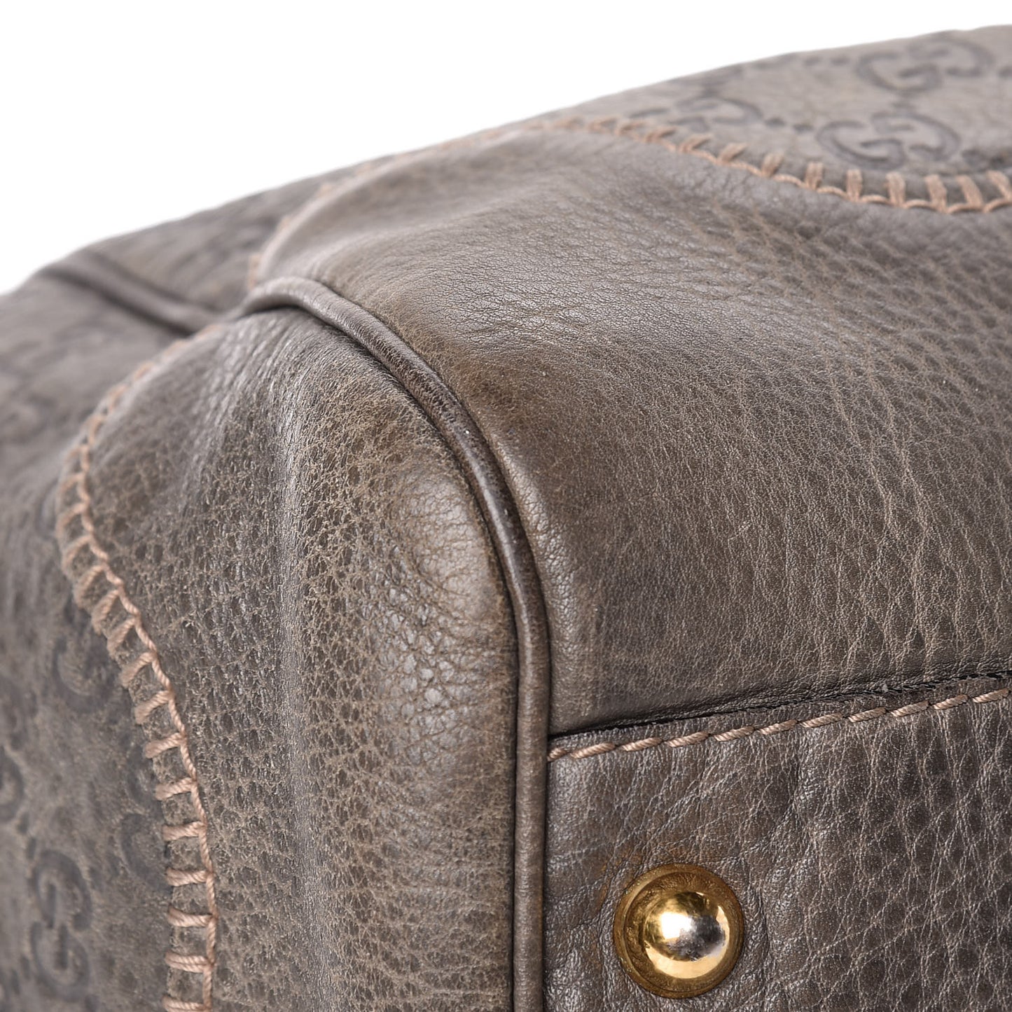 Guccissima Large New Pelham Shoulder Bag Grey