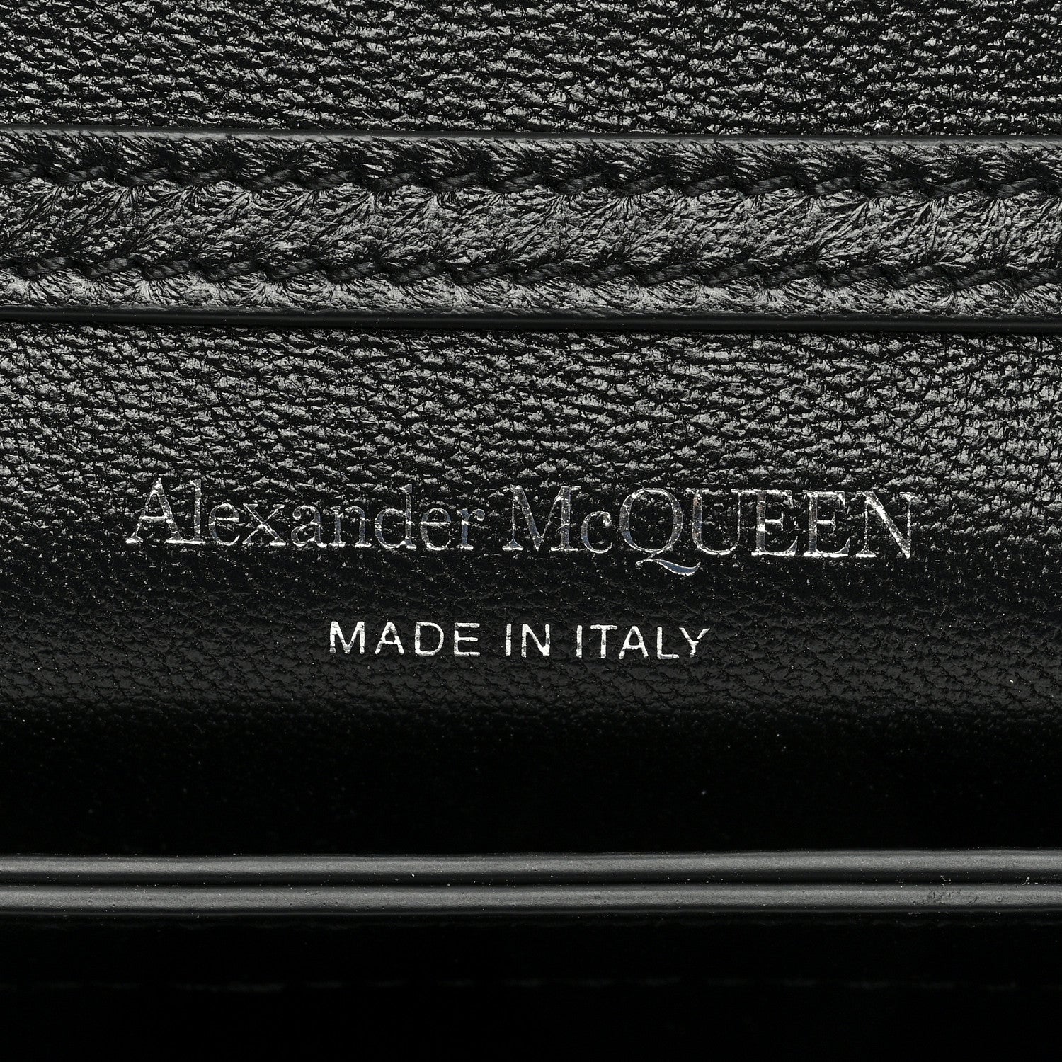Alexander McQueen Smooth Calfskin Micro The Four Ring Knuckle Chain Shoulder Bag Black 6 of 10