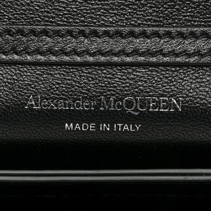 Alexander McQueen Smooth Calfskin Micro The Four Ring Knuckle Chain Shoulder Bag Black 6 of 10