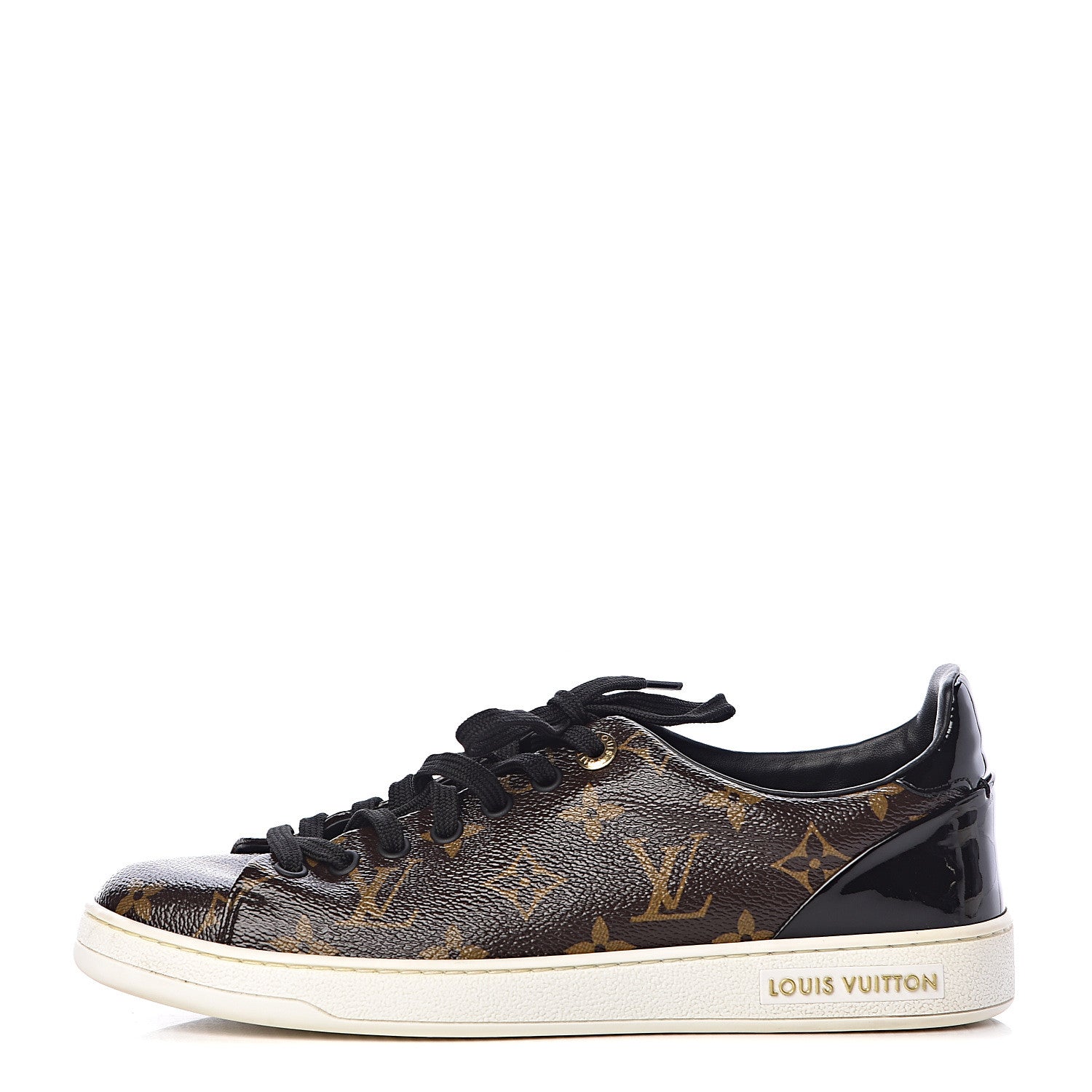 Louis Vuitton Patent Monogram Frontrow Sneakers 38 1 of 11