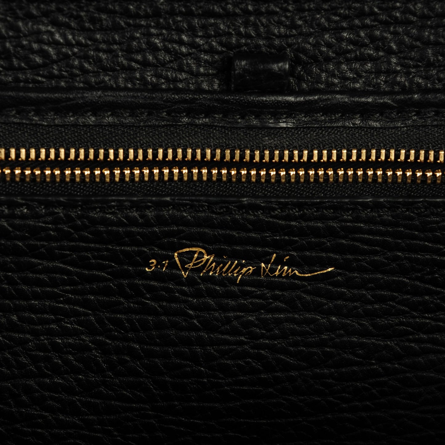 3.1 Textured Calfskin Medium Pashli Satchel Black