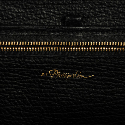 3.1 Phillip Lim 3.1 Textured Calfskin Medium Pashli Satchel Black 6 of 7