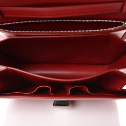 Celine Box Calfskin Medium Classic Box Flap Bag Red 5 of 9