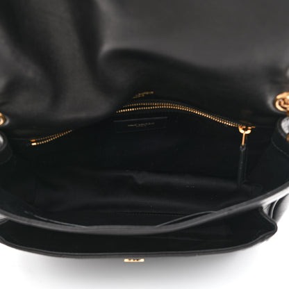 Saint Laurent Lambskin Matelasse Monogram Medium Niki Chain Satchel Black 5 of 11
