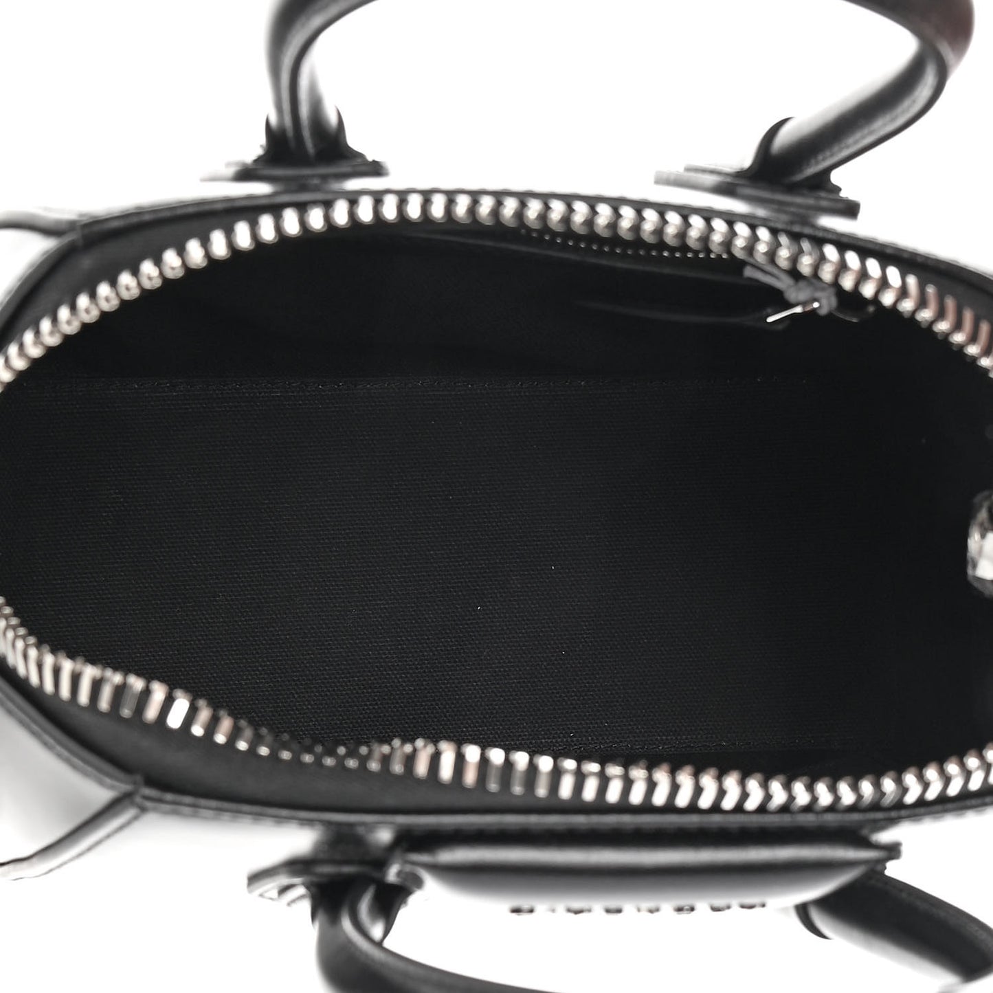 Shiny Lord Calfskin Mini Antigona Black