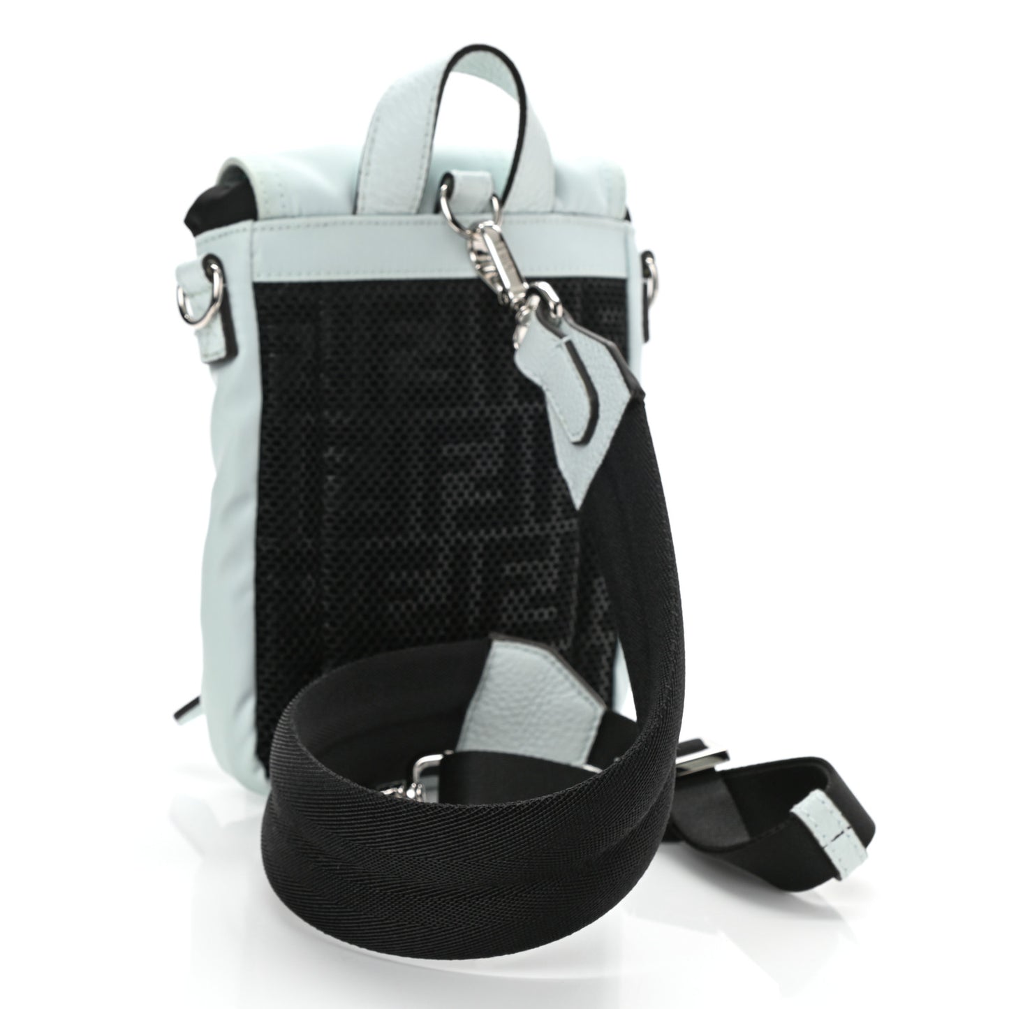 Econyl Nylon Santander Cuoio Roma Mini Fendiness Backpack Baleari Palladium Cyber Blue