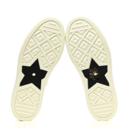 Christian Dior Resille Embroidered Walk'N'Dior Low Top Sneakers 35.5 Beige 5 of 9