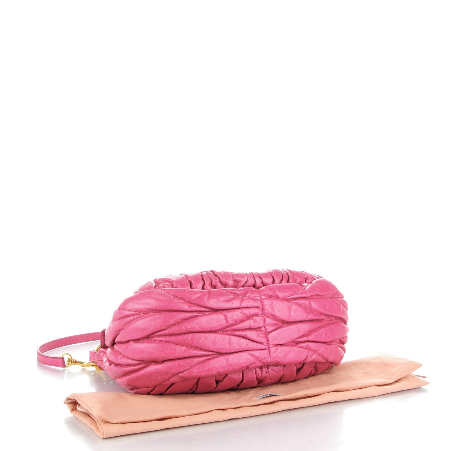 Miu Miu Matelasse Lux Nappa Hobo Peonia 4 of 8