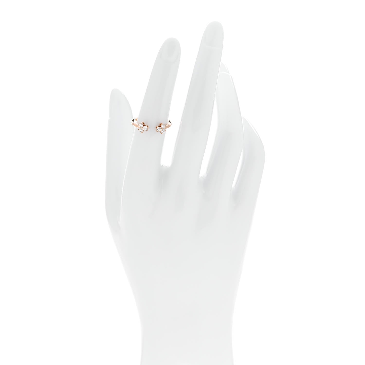 Tiffany 18K Rose Gold Diamond Aria Open Ring 52 6 2 of 5