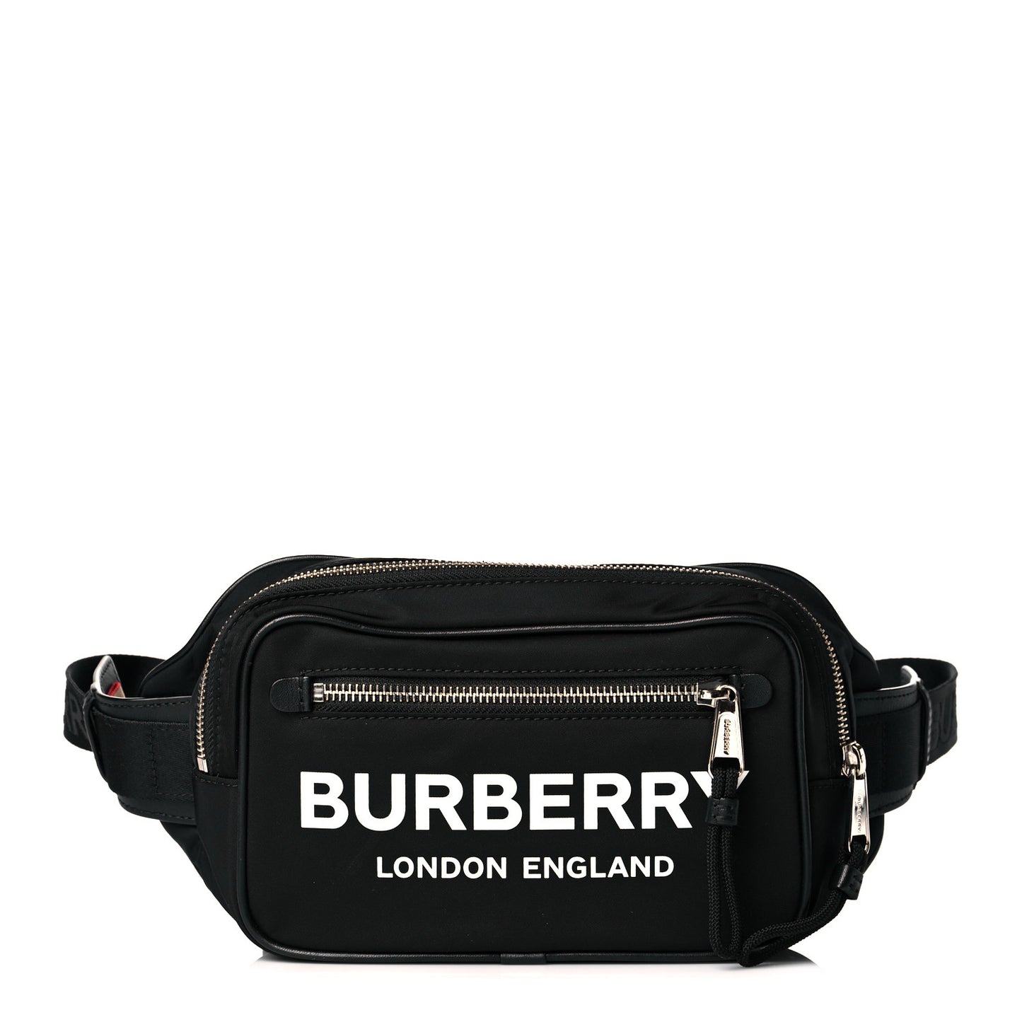 Econyl Logo Print Bum Bag Black