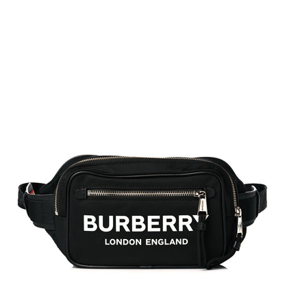 Burberry Econyl Logo Print Bum Bag Black 1 of 11