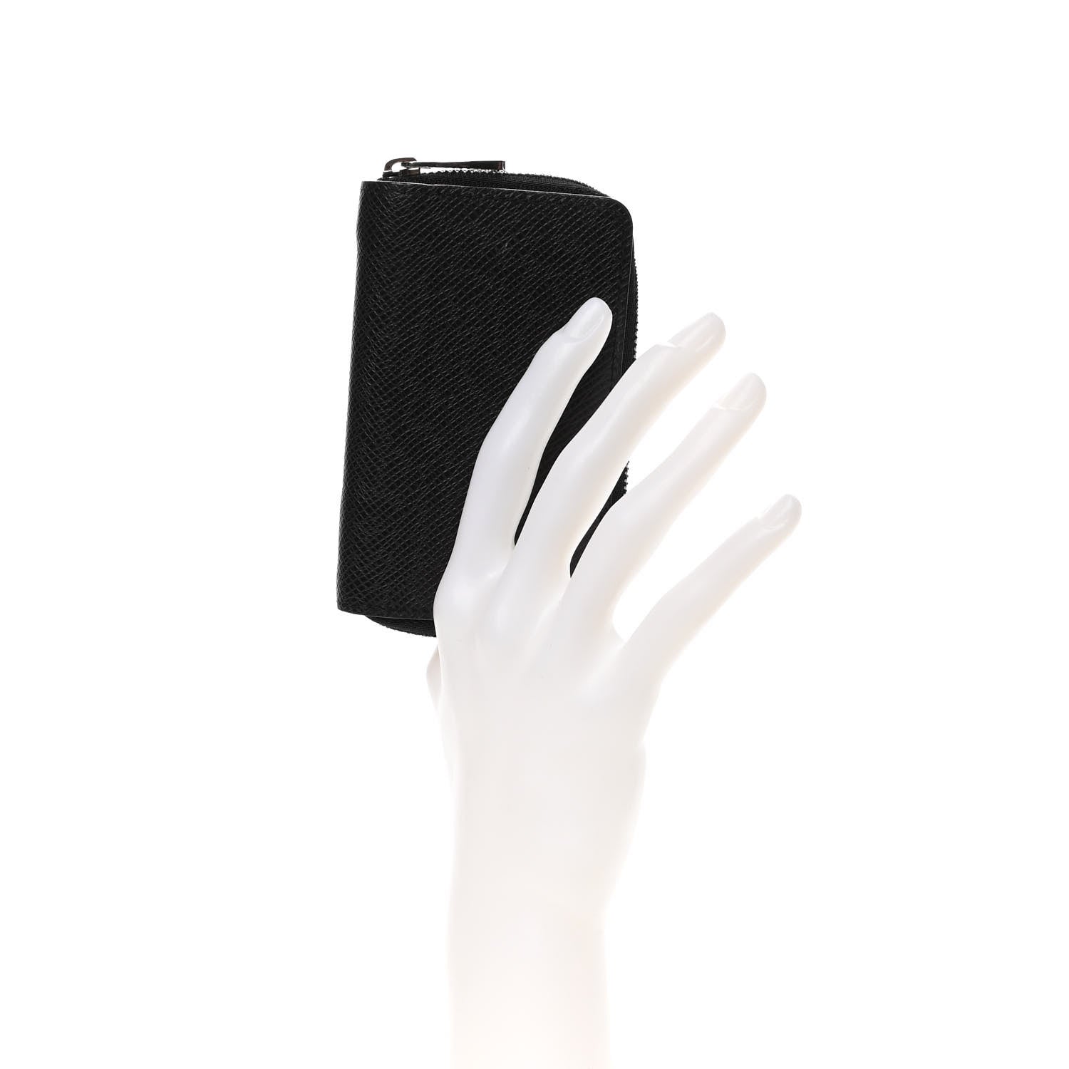 Louis Vuitton Taiga Zippy Coin Purse Vertical Black 2 of 11