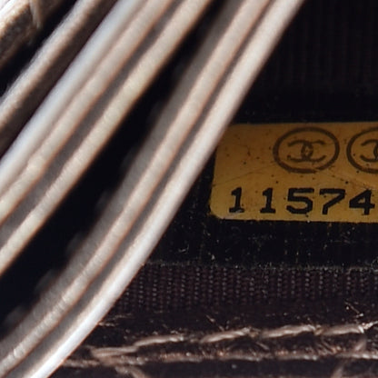Chanel Metallic Aged Calfskin Quilted Reissue Card Holder Bronze 8 of 11