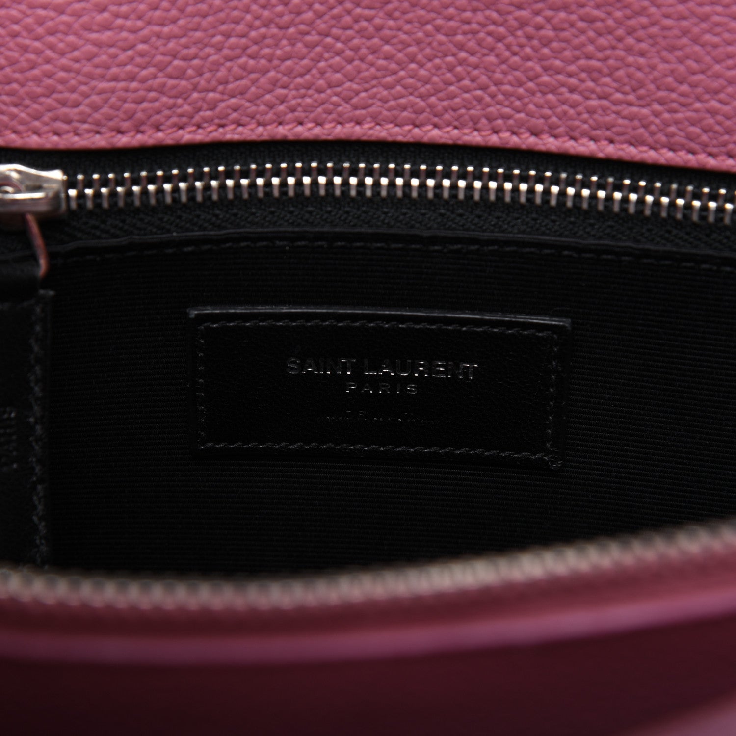 Saint Laurent Grained Calfskin Small Sac De Jour Dark Rose 11 of 33