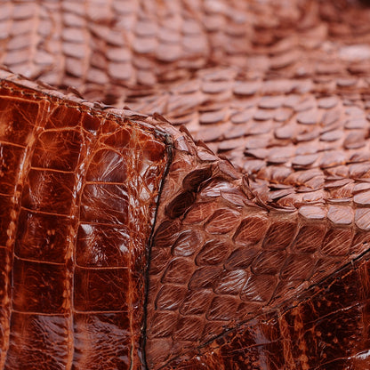Nancy Gonzalez Crocodile Python Embossed Shoulder Bag Brown 8 of 8