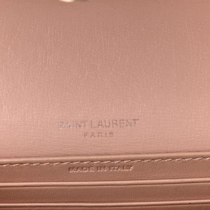 Saint Laurent Calfskin Monogram Sunset Chain Wallet Light Pink 6 of 13