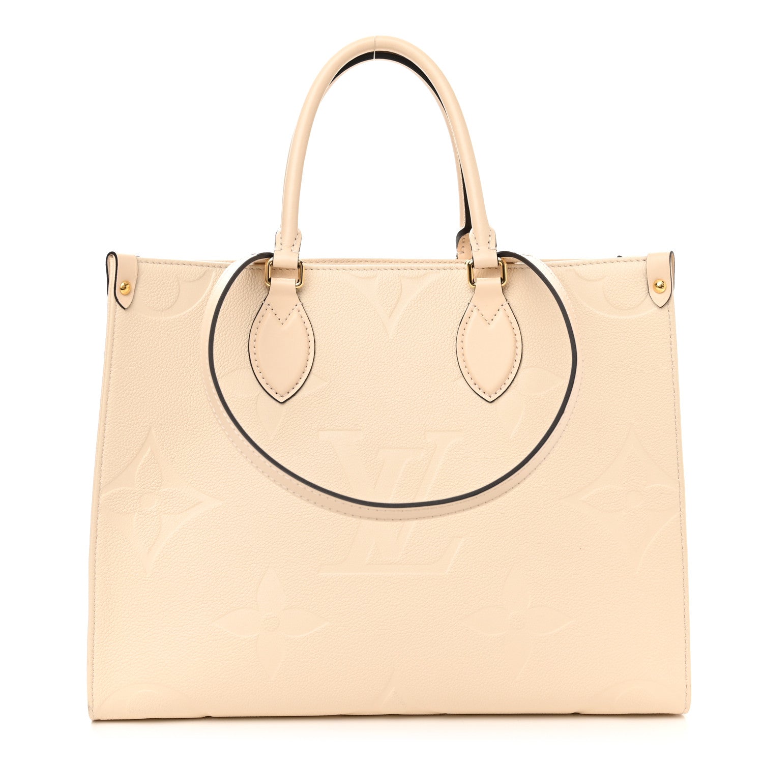 Louis Vuitton Empreinte Monogram Giant Onthego MM Creme 1 of 12
