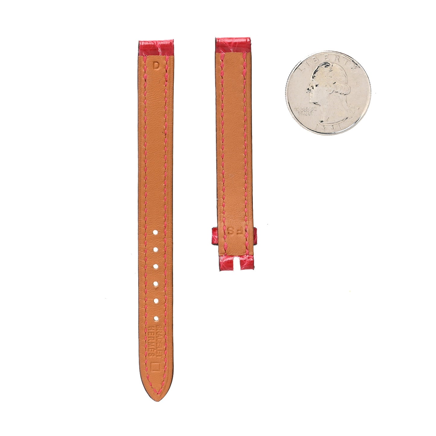 Shiny Alligator 23mm Cape Cod Watch Strap Braise