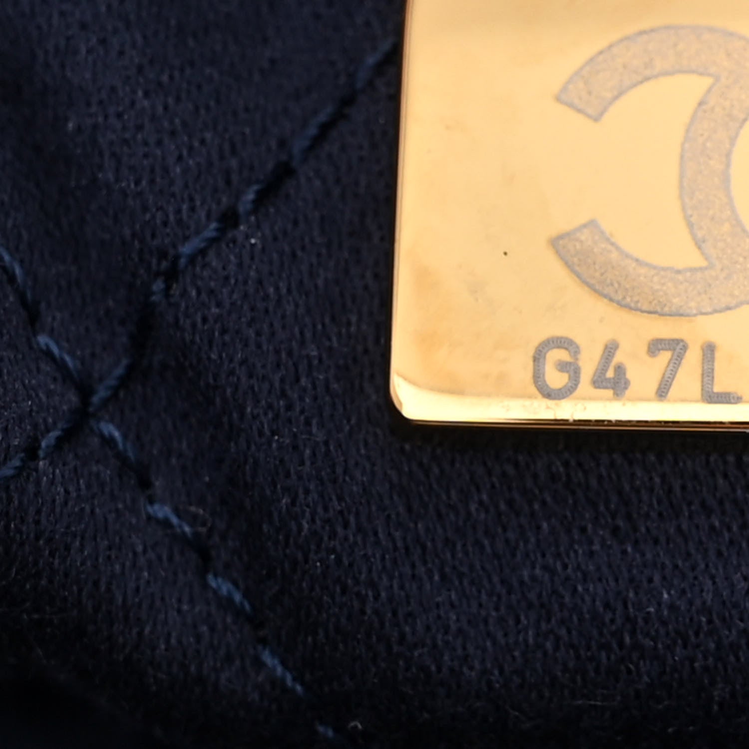 Chanel Shiny Calfskin Quilted Chanel 22 Navy Blue 7 of 12