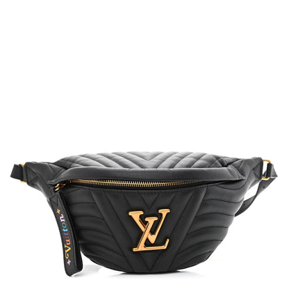 Louis Vuitton Calfskin Quilted New Wave Bumbag Black 1 of 9