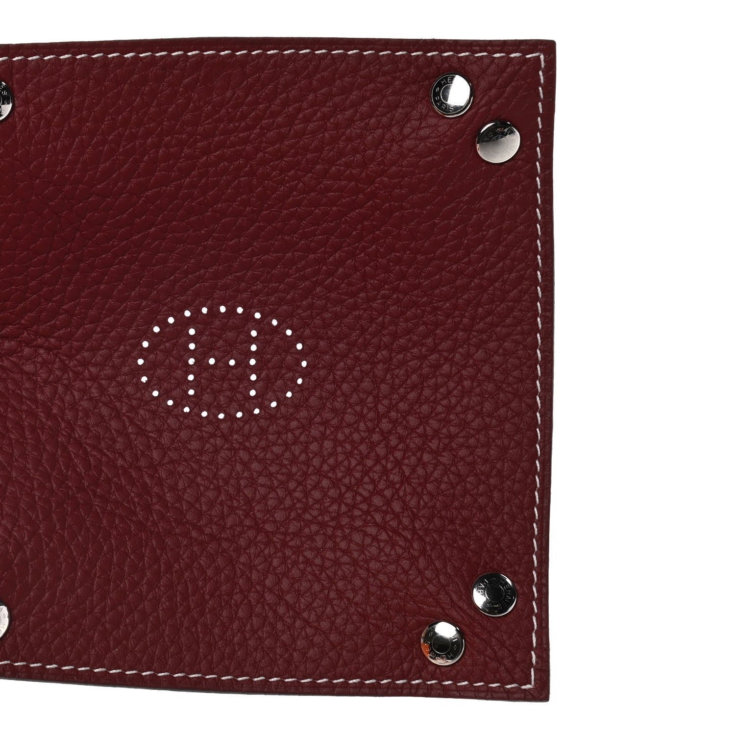 Hermes Taurillon Clemence Mises et Relances Change Tray Rouge H 5 of 10