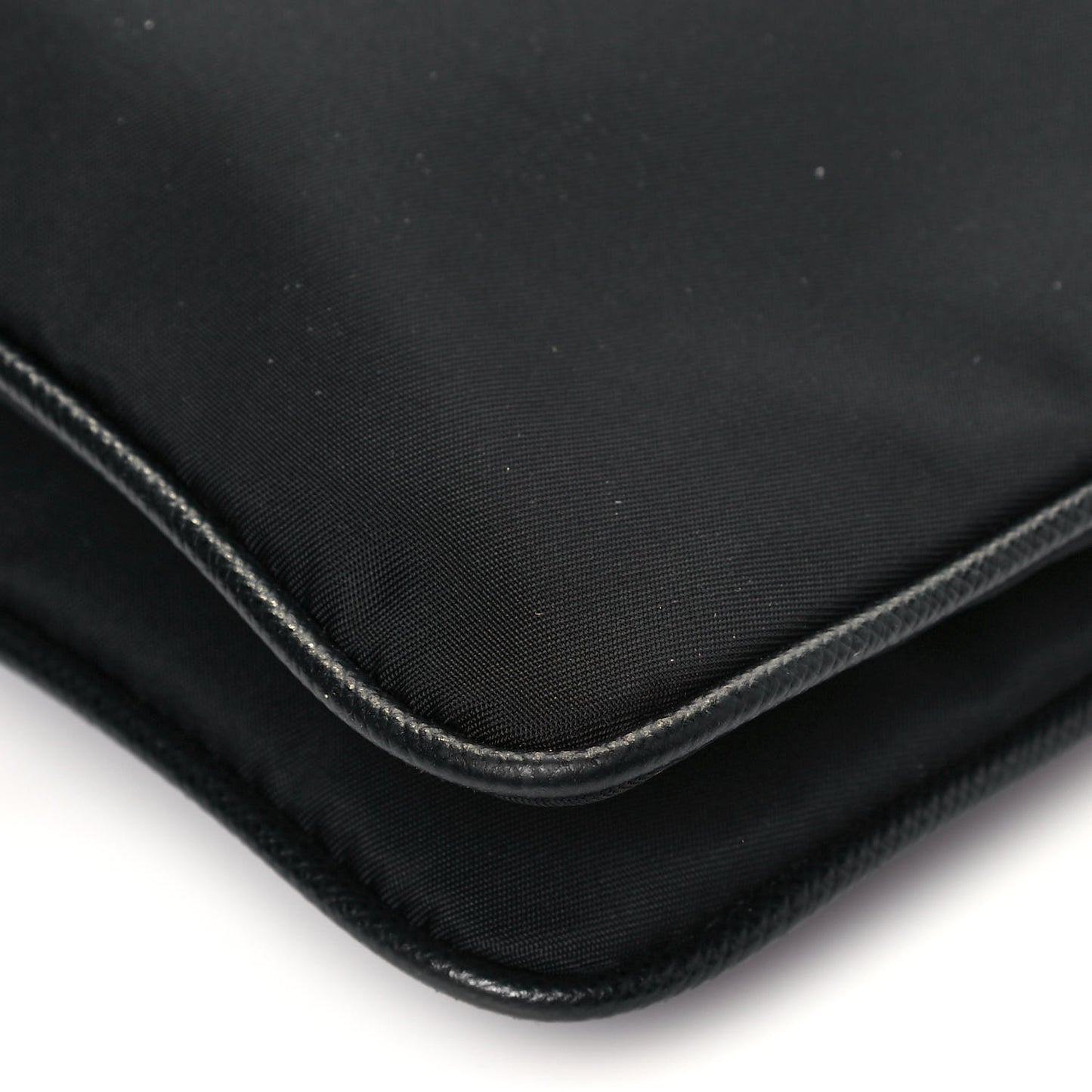 Re-Nylon Saffiano Re-Edition 2000 Double Zip Crossbody Bag Black