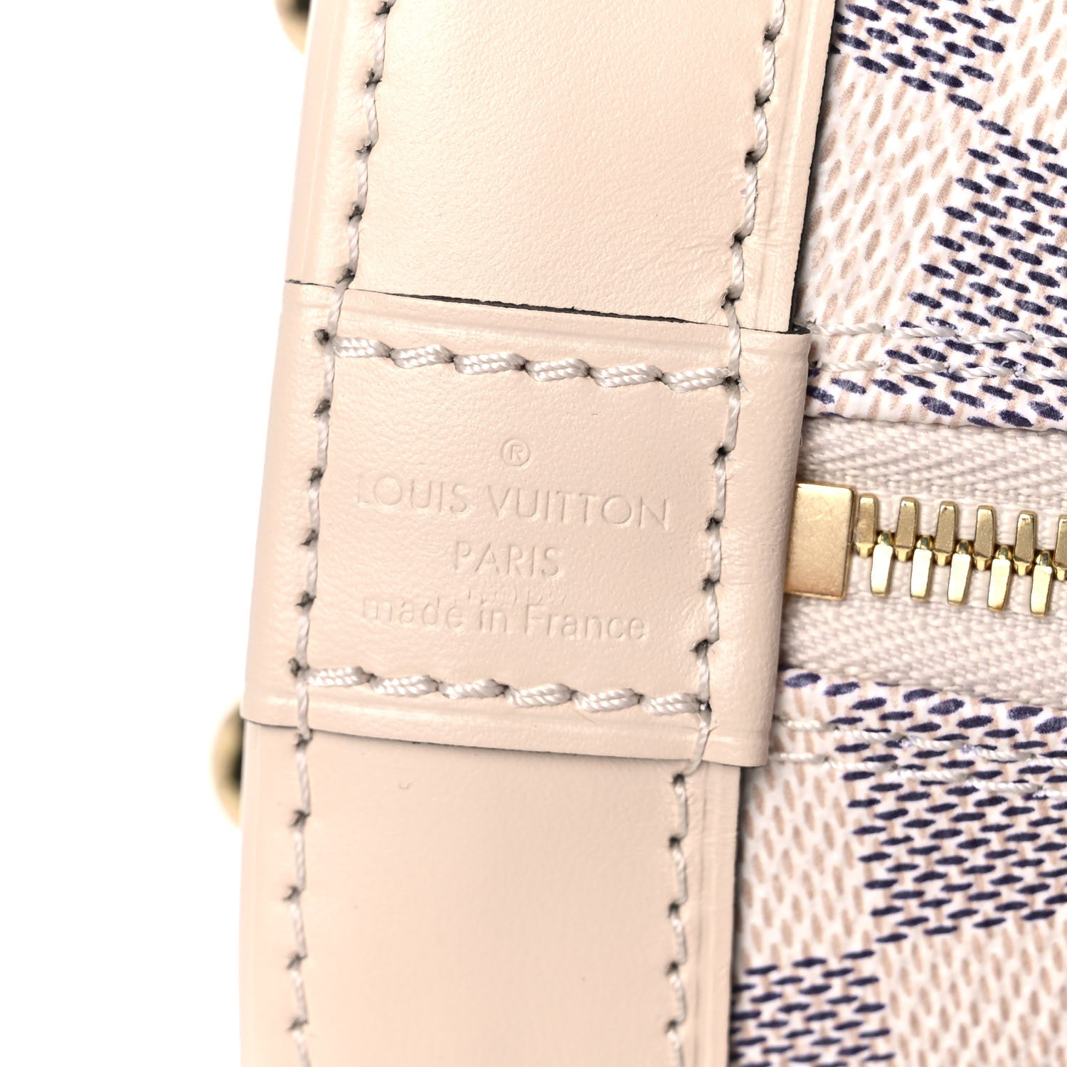 Louis Vuitton Damier Azur Braided Alma BB 6 of 8