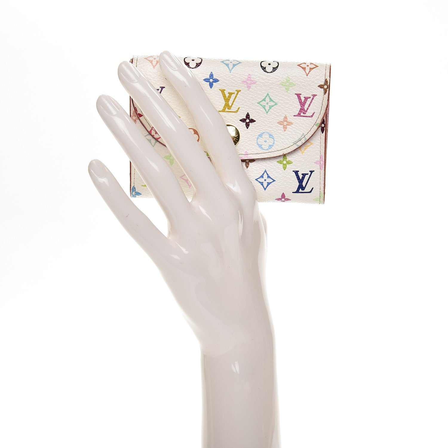 Louis Vuitton Monogram Multicolor Business Card Holder White 2 of 7