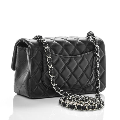 Chanel Lambskin Quilted Mini Rectangular Flap Black 3 of 7