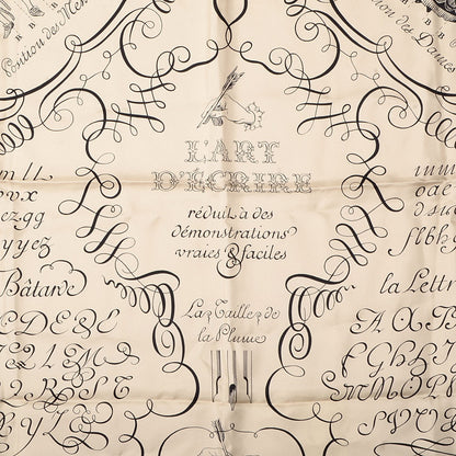 Hermes Silk L'Art D'Ecrire Scarf 90 1 of 5