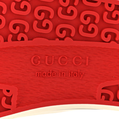 Gucci GG Monogram Womens 1977 Tennis Slip On 30mm Sneakers 38.5 Beige Ebony Mystic White 7 of 9