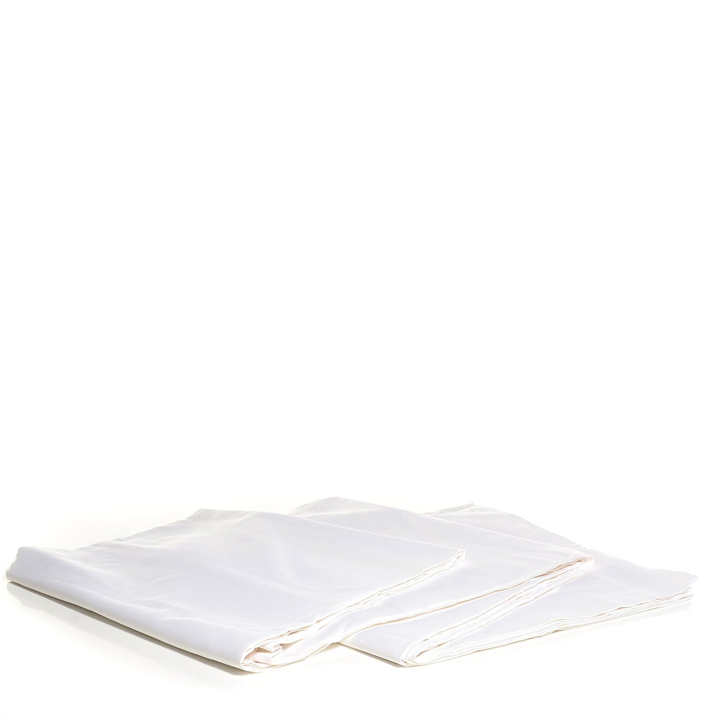 Silk Jacquard Cotton Faubourg Bottom Flat Sheet White