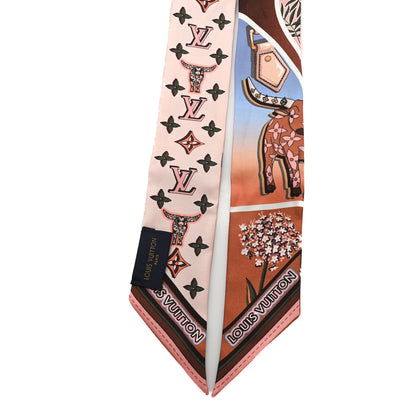 Louis Vuitton Silk Astro Taurus BB Bandeau Beige 2 of 4