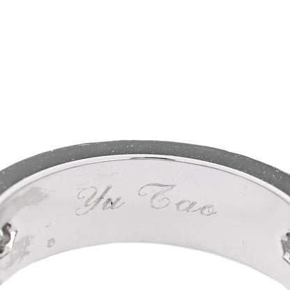 Cartier 18K White Gold 3 Diamond 5.5mm LOVE Ring 53 6.25 5 of 5