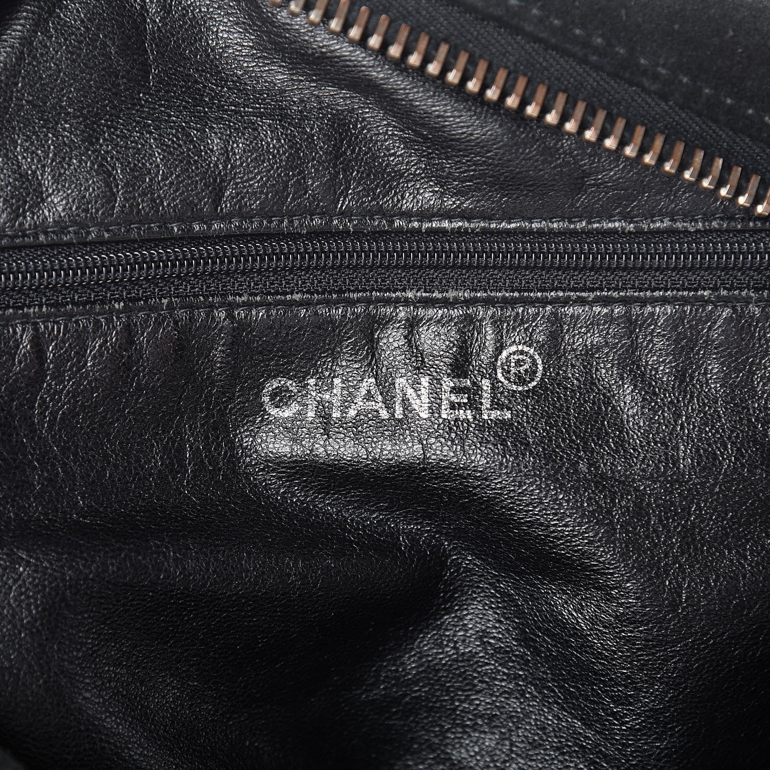 Chanel Suede Stitched Messenger Black 6 of 18