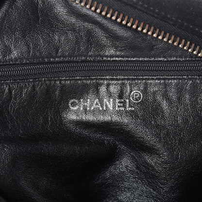 Chanel Suede Stitched Messenger Black 6 of 18